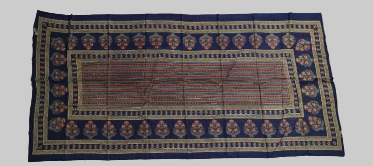Royal Blue Cotton Traditional Printed Ethnic -Only Dupatta