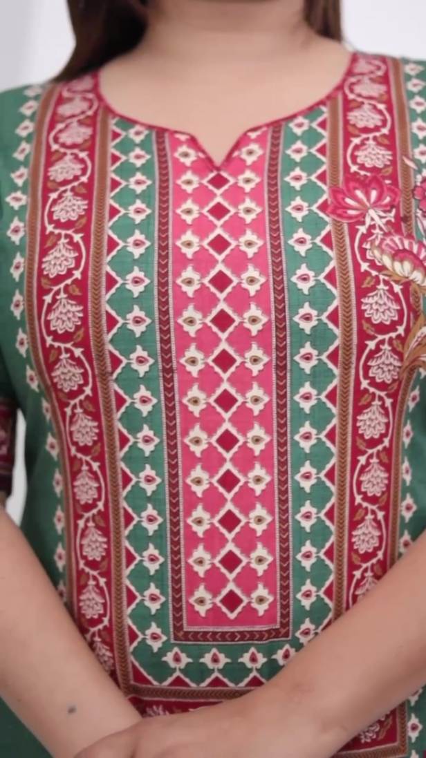 Plus Size Comfortable Cotton 3 Pcs Punjabi Suit With Dupatta [ Export Quality]