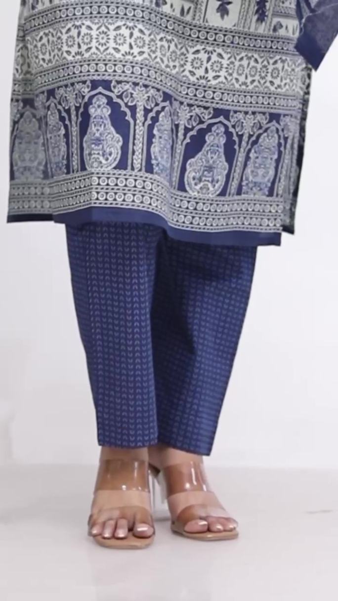 Plus Size Comfortable Cotton 3 Pcs Punjabi Suit With Dupatta [ Export Quality]