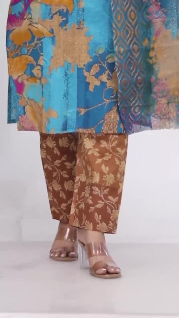 Plus Size Comfortable Cotton 3 Pcs Punjabi Suit With Dupatta [ Export Quality]