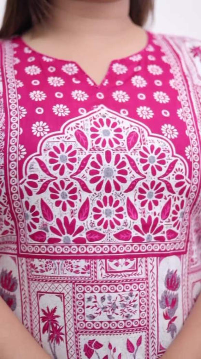 Plus Size Comfortable Cotton 3 Pcs Punjabi Suit With Dupatta [ Export Quality]