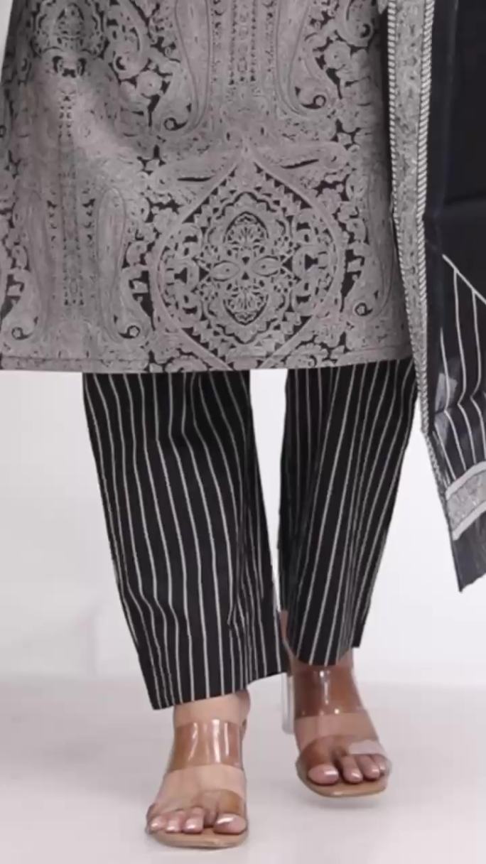 Plus Size Comfortable Cotton 3 Pcs Punjabi Suit With Dupatta [ Export Quality]