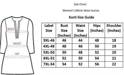Plus Size Mustard Floral Printed Rayon Straight Kurta \ Only Top [ Export Quality ]